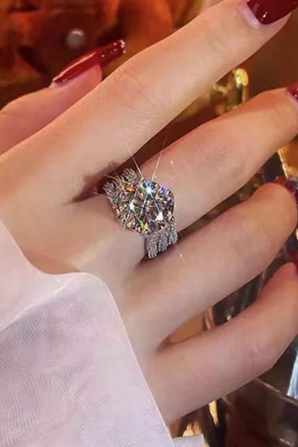 3 Carat Moissanite Layered Ring