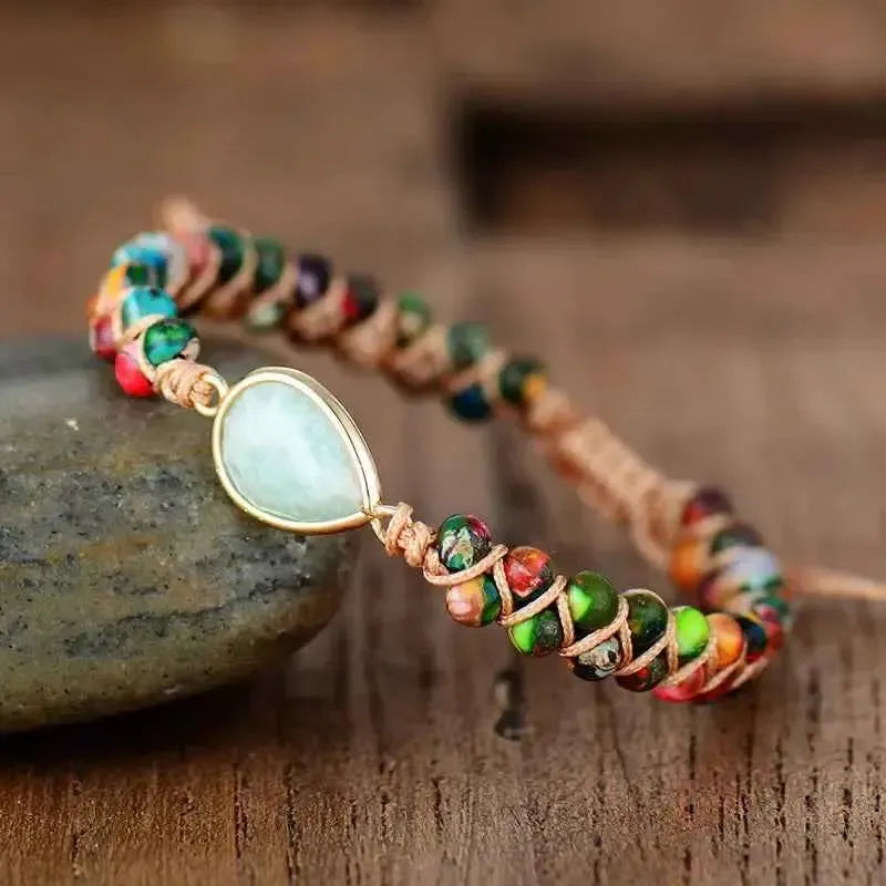 Handmade Triple‑Layer Teardrop Bracelet