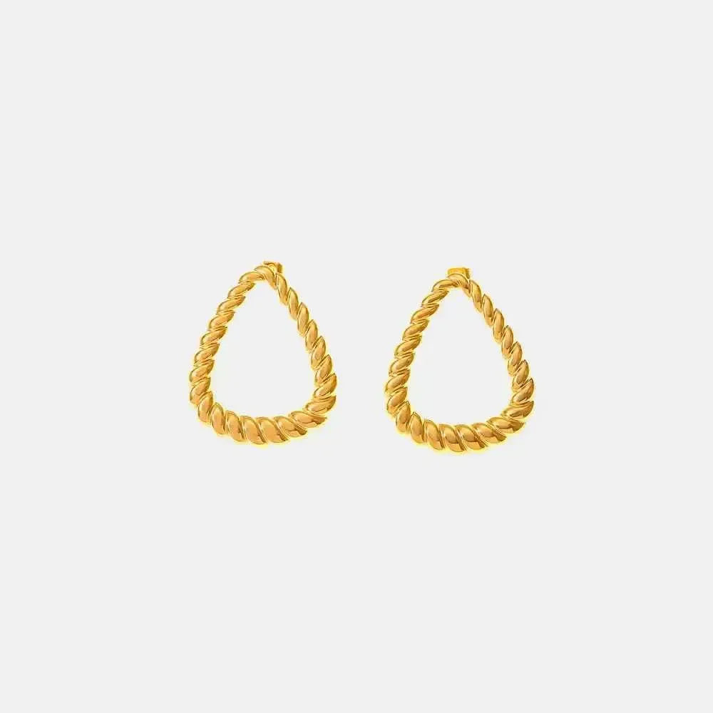 Twisted 18K Gold-Plated Earrings
