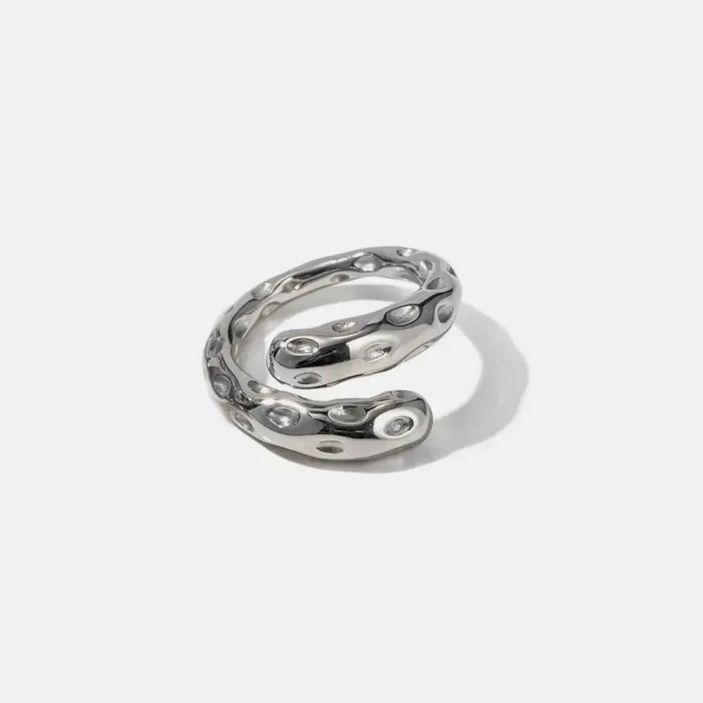 Modern Bypass Ring – Durable Gold Shine