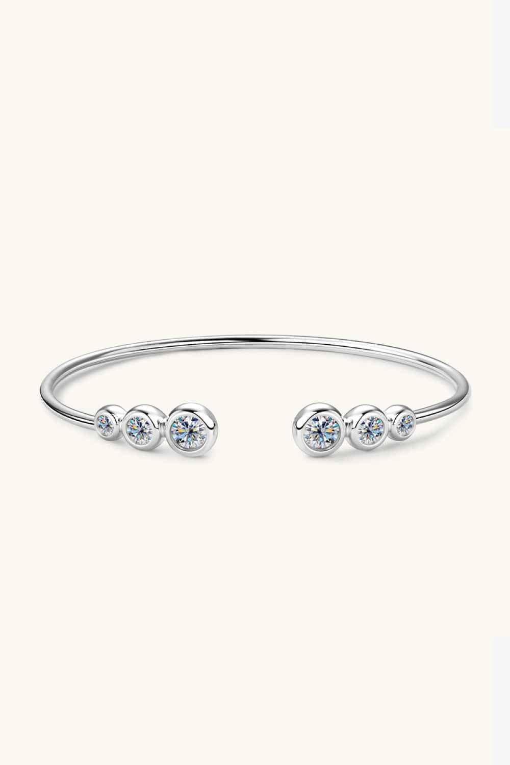 1.8ct Moissanite Silver Bracelet