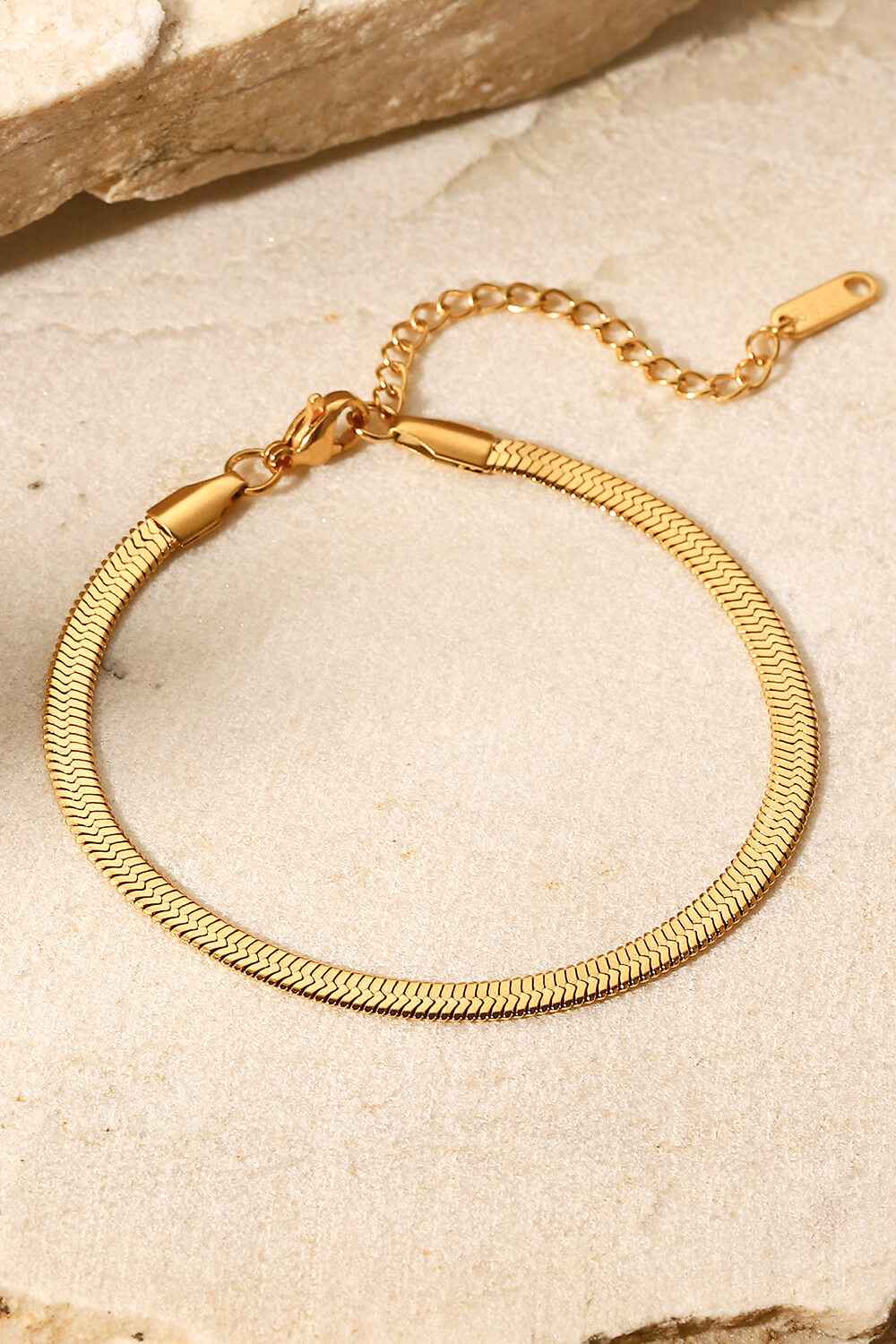 Herringbone Stainless Steel Bracelet