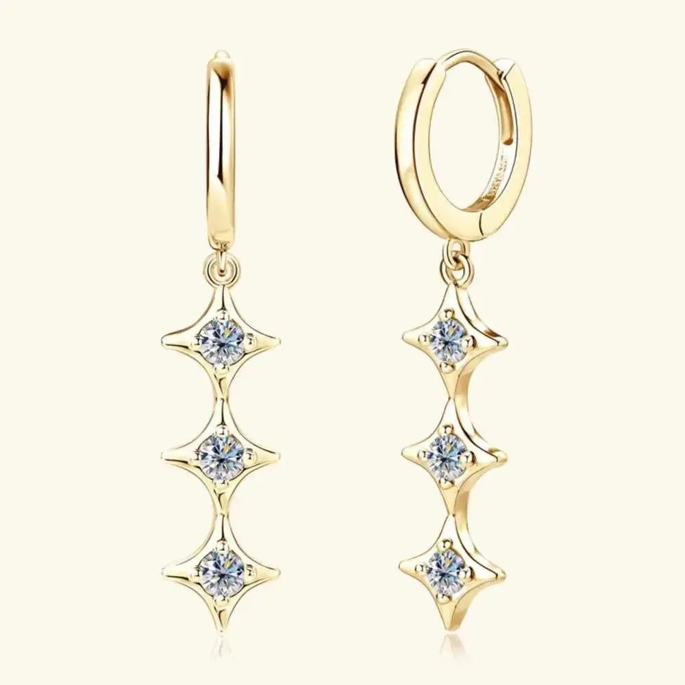 Shimmering Silver Geometry Earrings