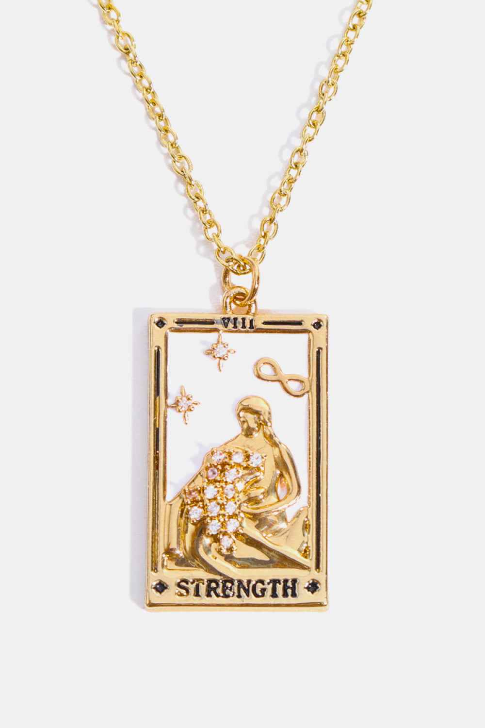 Tarot Card Pendant Stainless Necklace