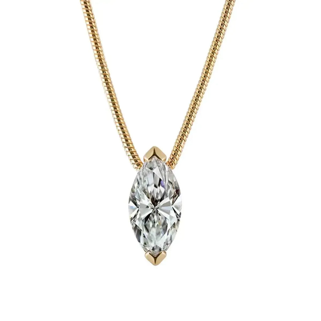 Sparkling 1 Carat Moissanite Necklace