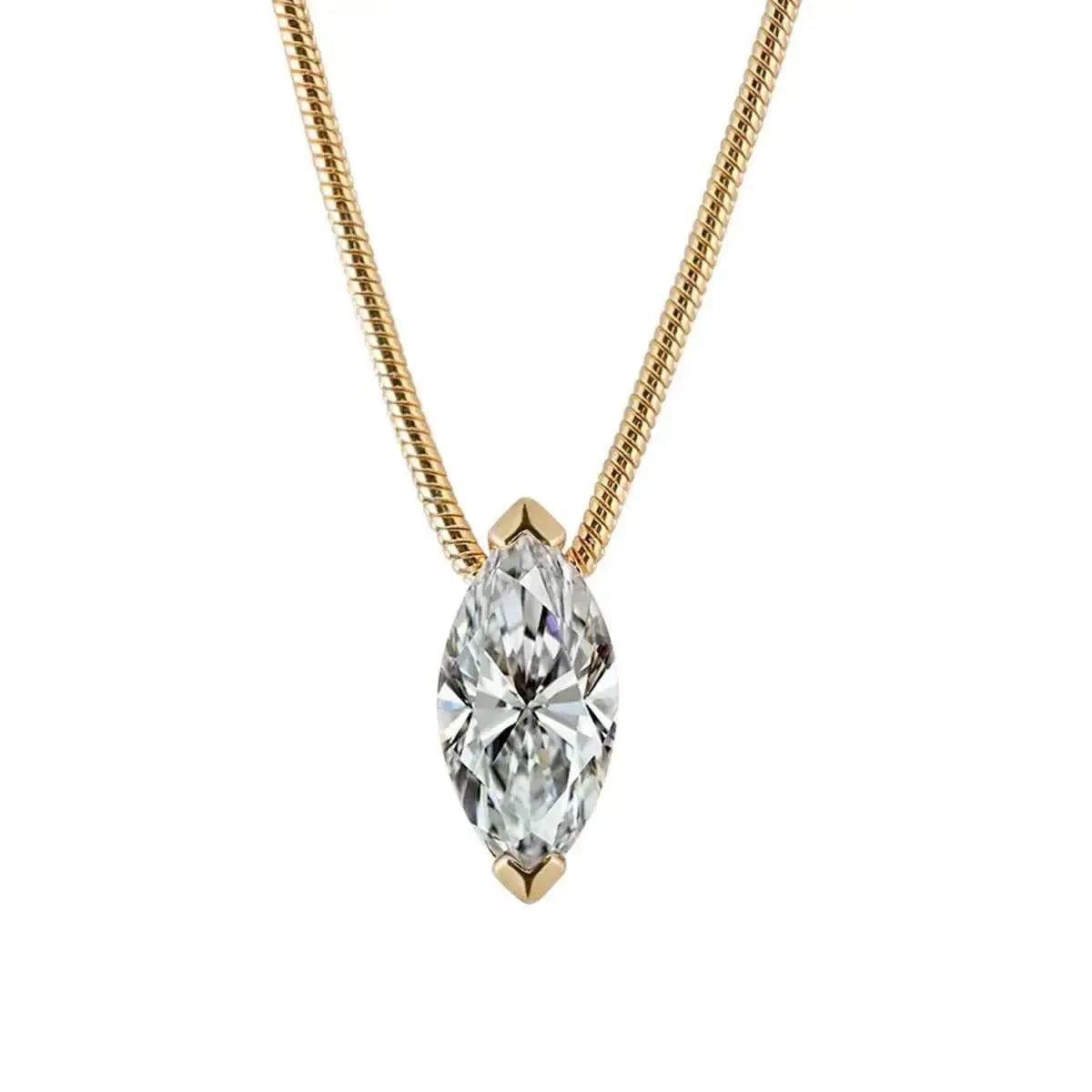 Sparkling 1 Carat Moissanite Necklace