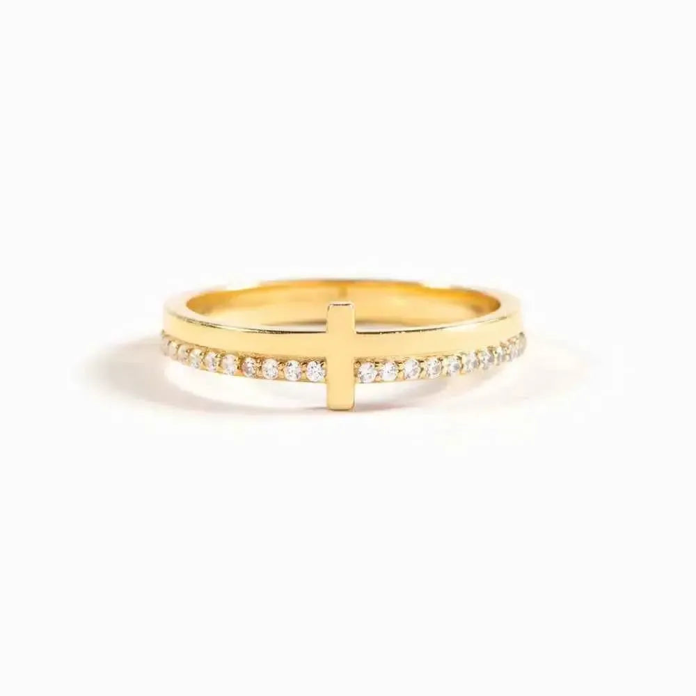 Faith Cross Ring – 925 Silver Jewelry