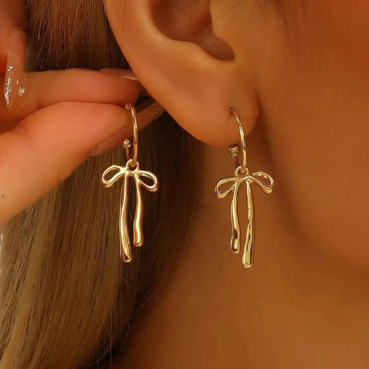 Chic Bow Tie Statement Earrings