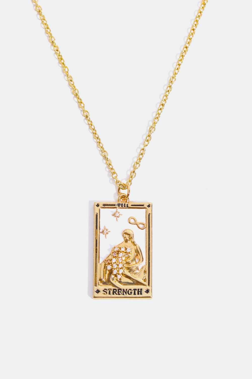 Tarot Card Pendant Stainless Necklace