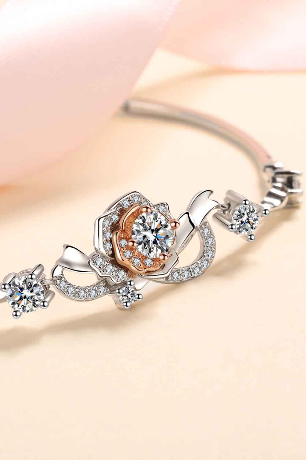 Classic Silver Moissanite Tennis Bracelet