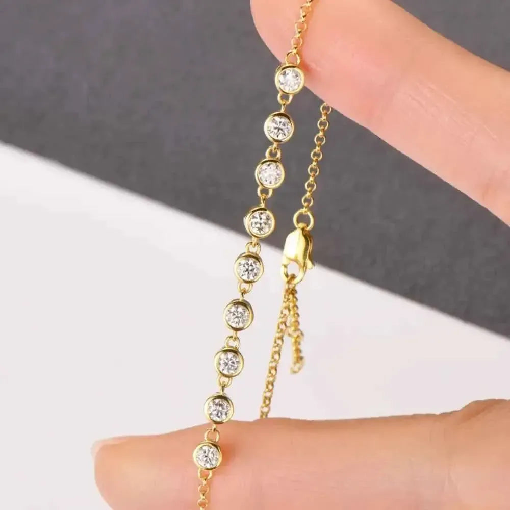 Sterling Silver Moissanite Bracelet