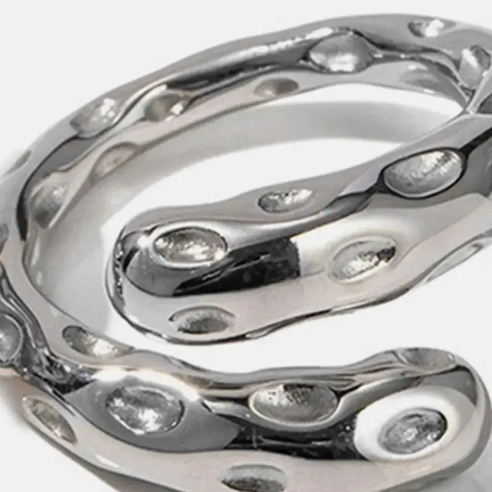Modern Bypass Ring – Durable Gold Shine