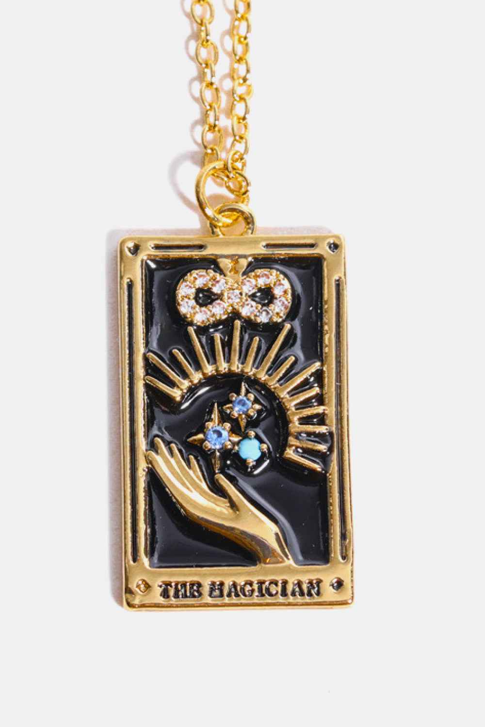 Tarot Card Pendant Stainless Necklace