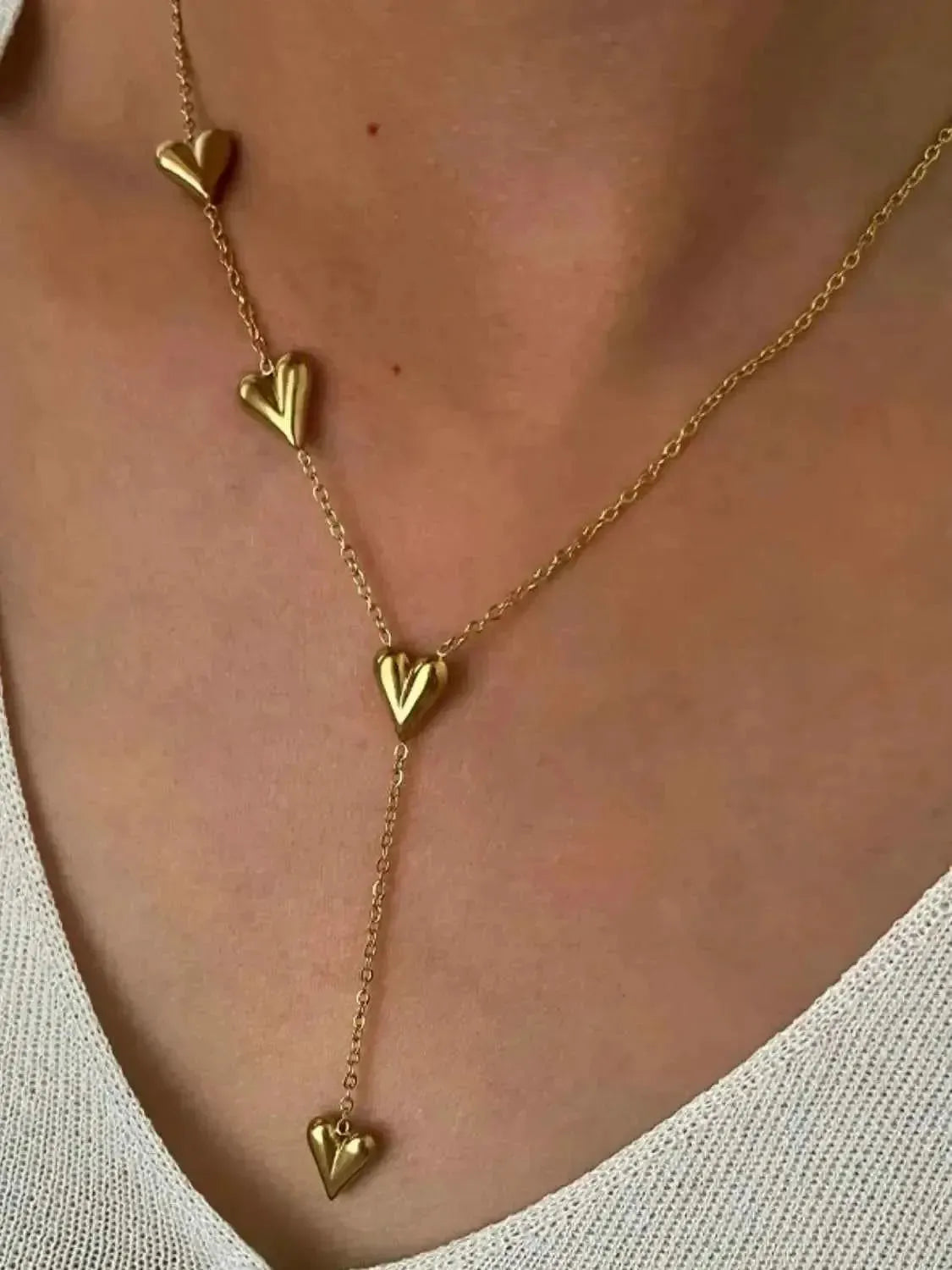 Romantic Heart Y‑Necklace