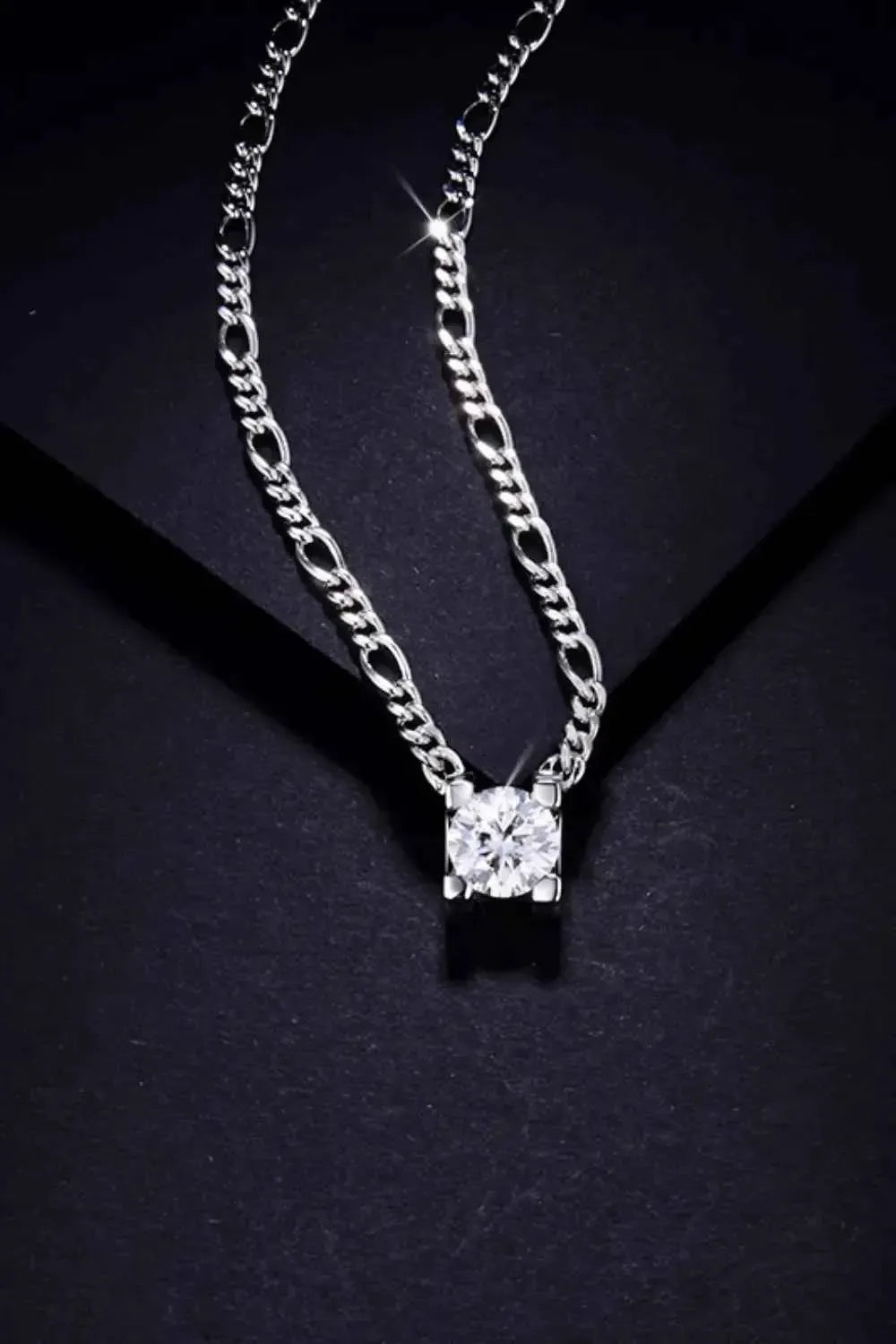Bold 2 Carat Moissanite Necklace