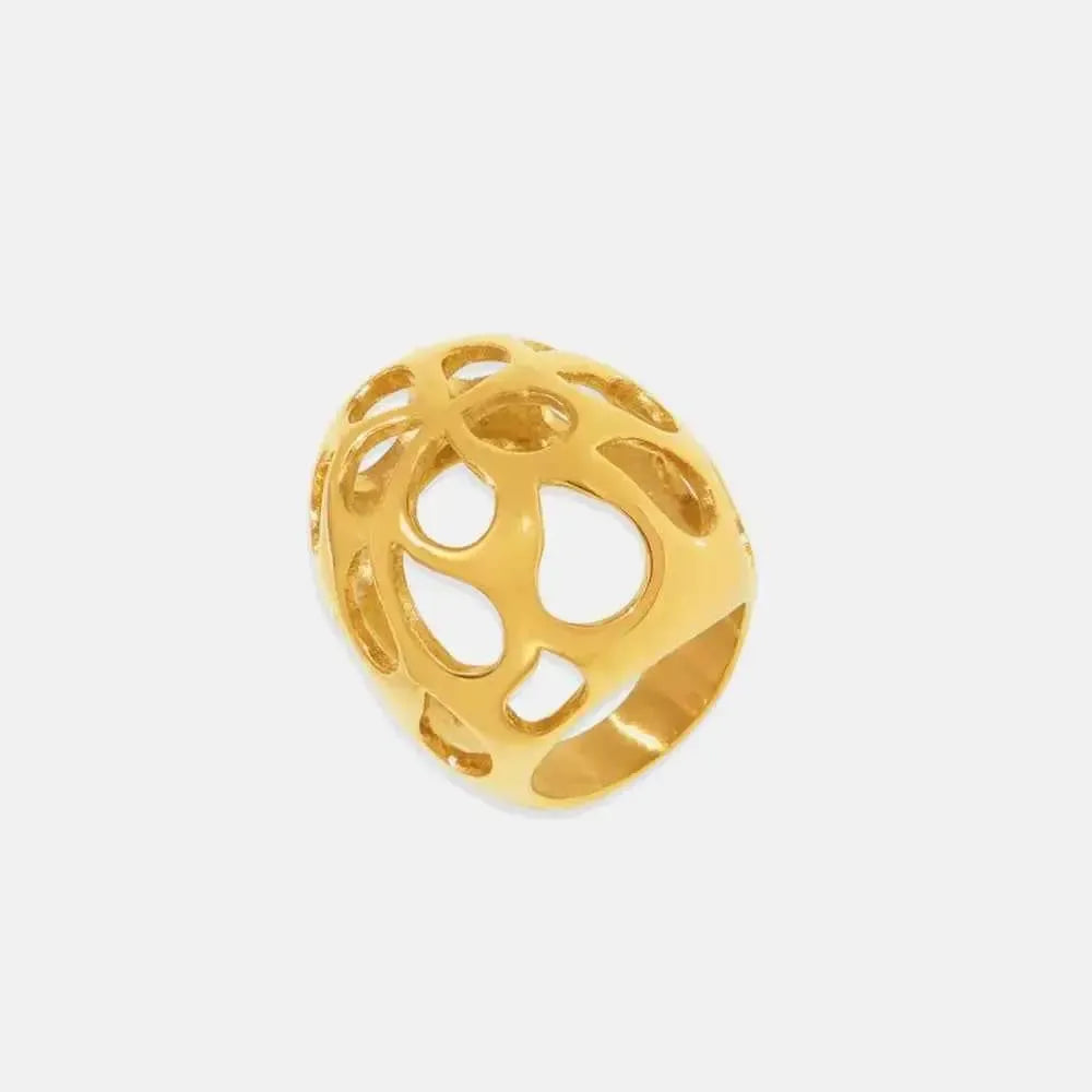 Stainless Steel Ring – Bold Cutout Style