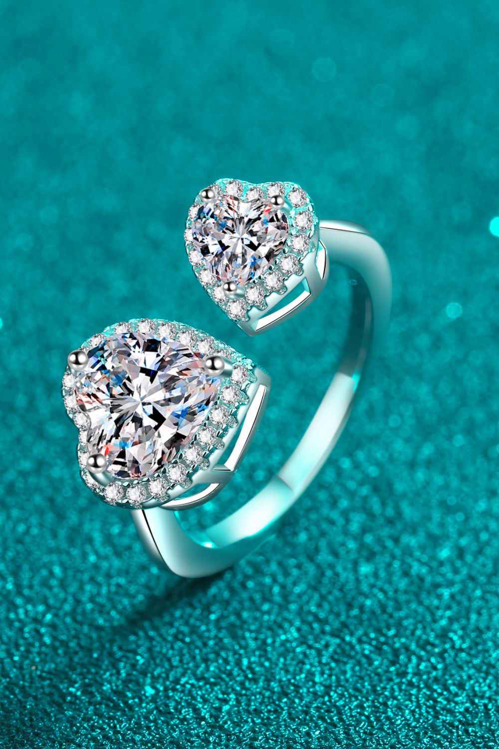 Romantic Heart Moissanite Jewelry
