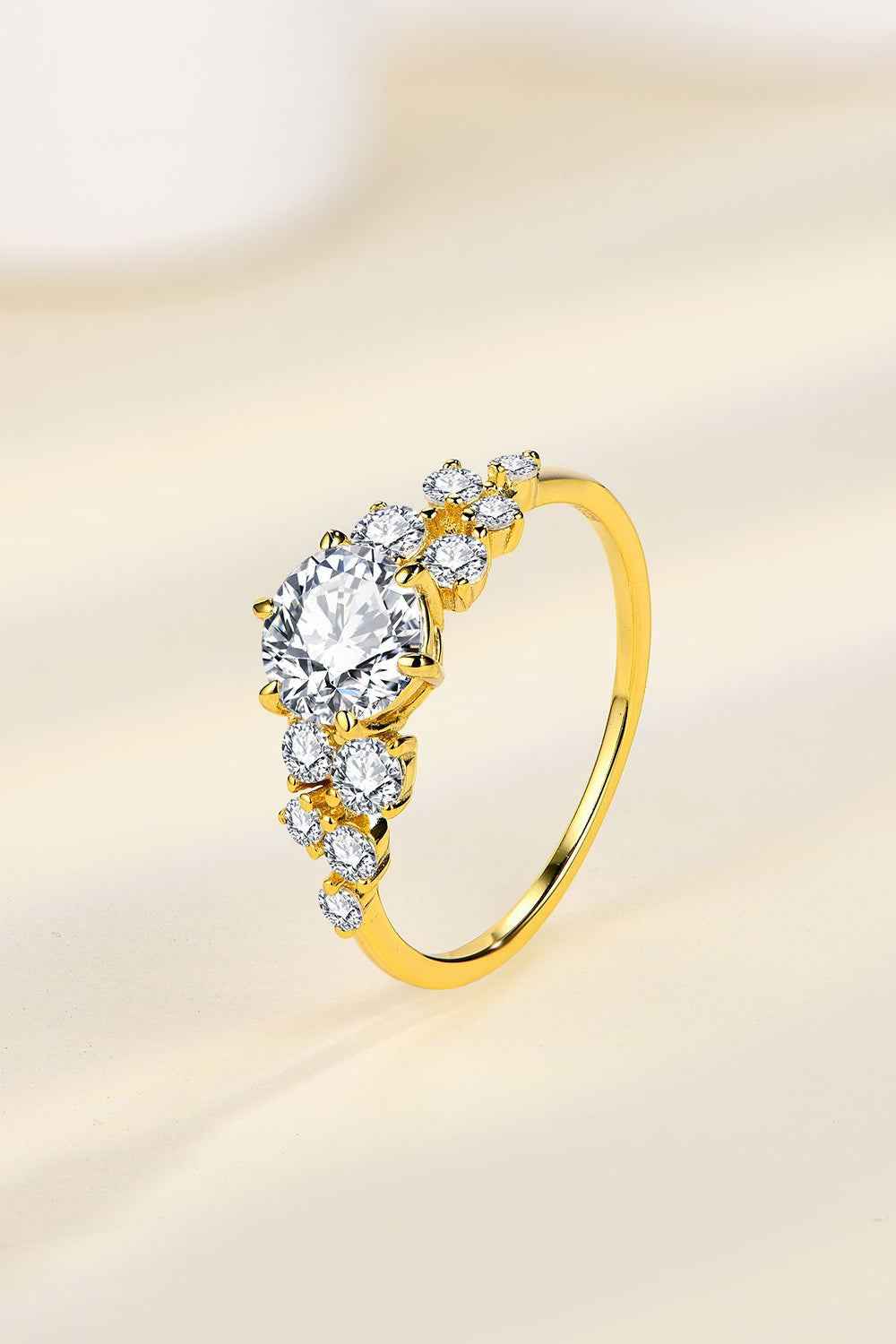 Elegant 925 Silver Moissanite Ring