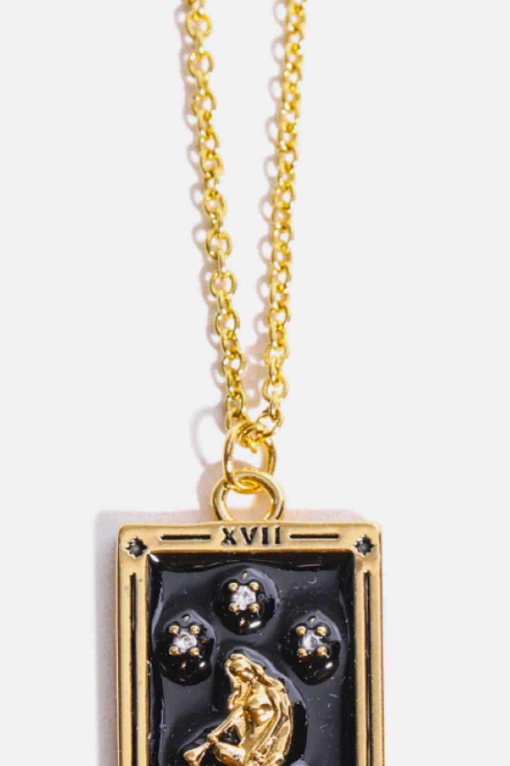 Tarot Card Pendant Stainless Necklace