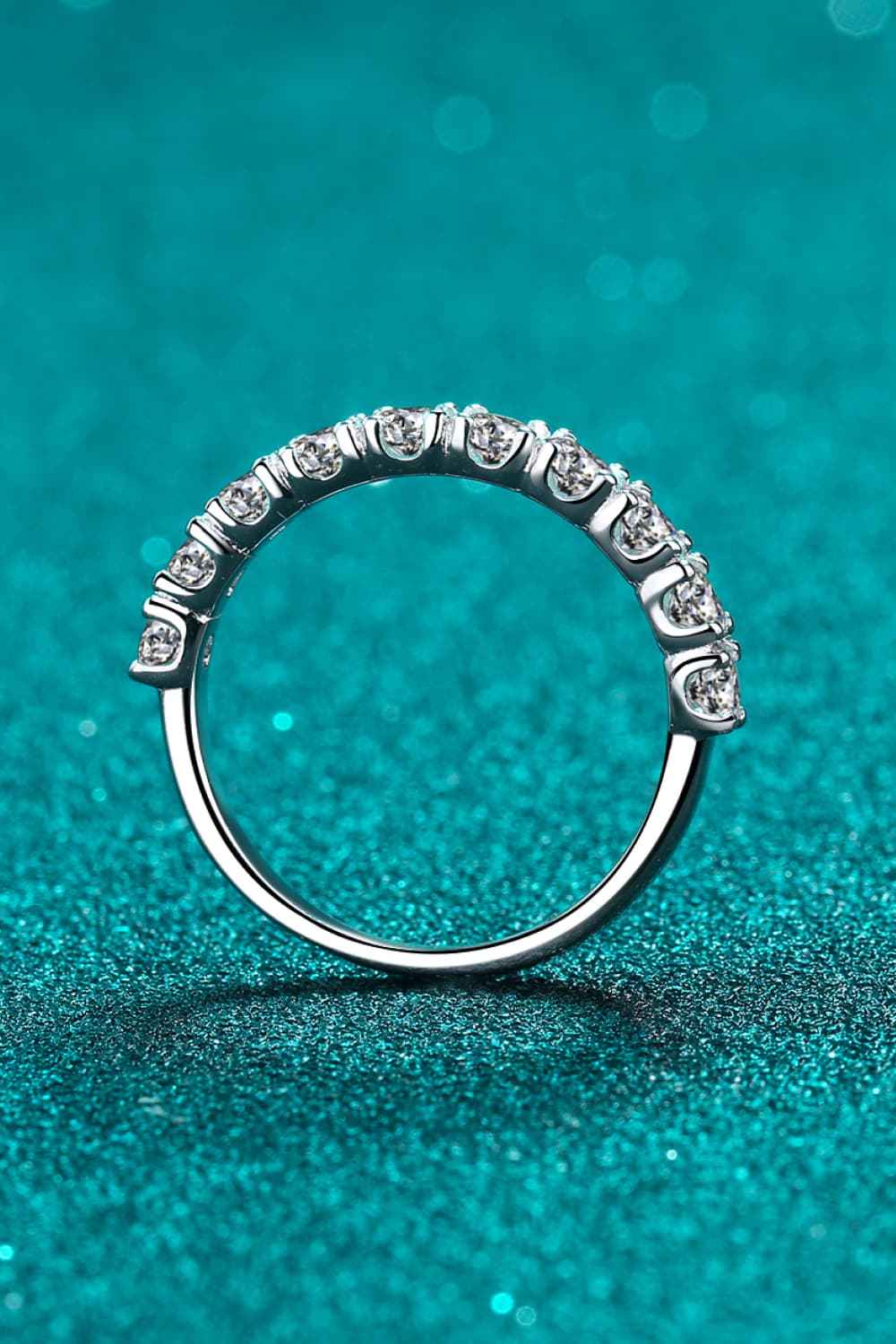 Dainty Moissanite Wedding Band