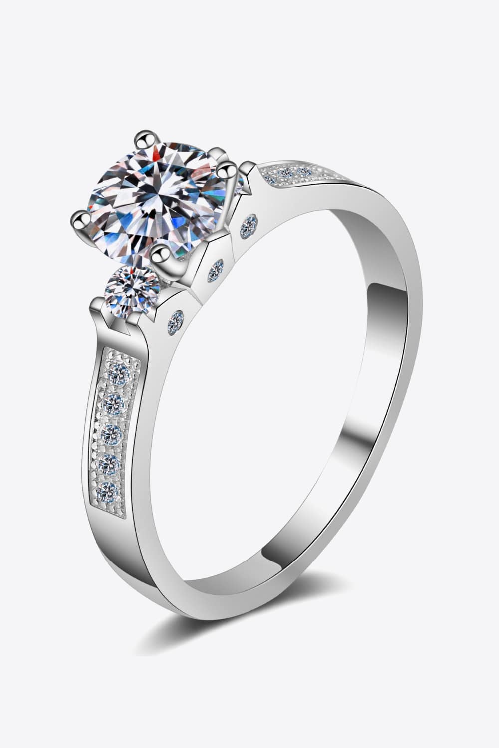 Lucky Charm Moissanite Silver Ring