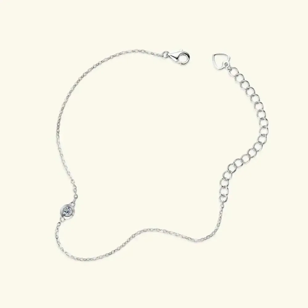 Classic Moissanite Sterling Bracelet