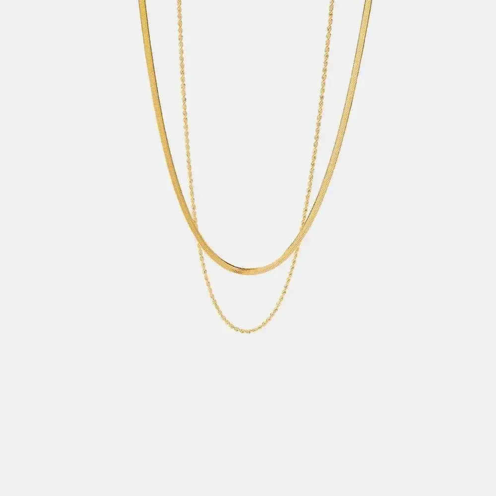 Delicate Gold Layered Chain
