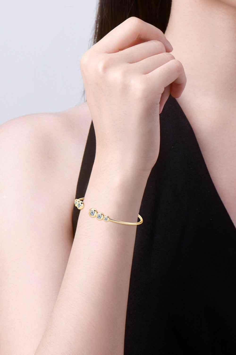 1.8ct Moissanite Silver Bracelet