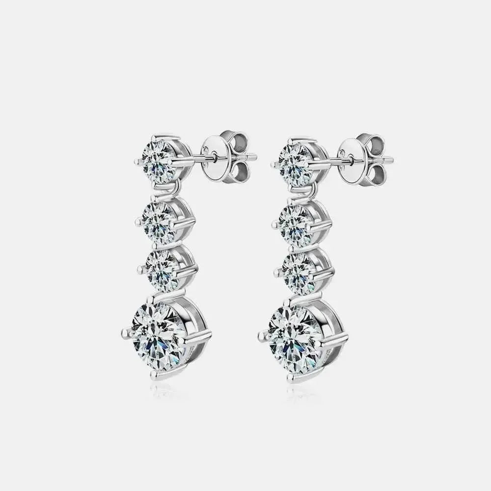 Elegant 925 Moissanite Stud Earrings