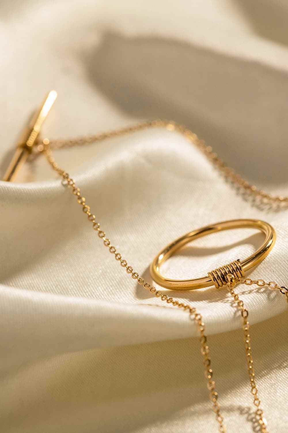 Sleek 18K Gold Double‑Layer Chain