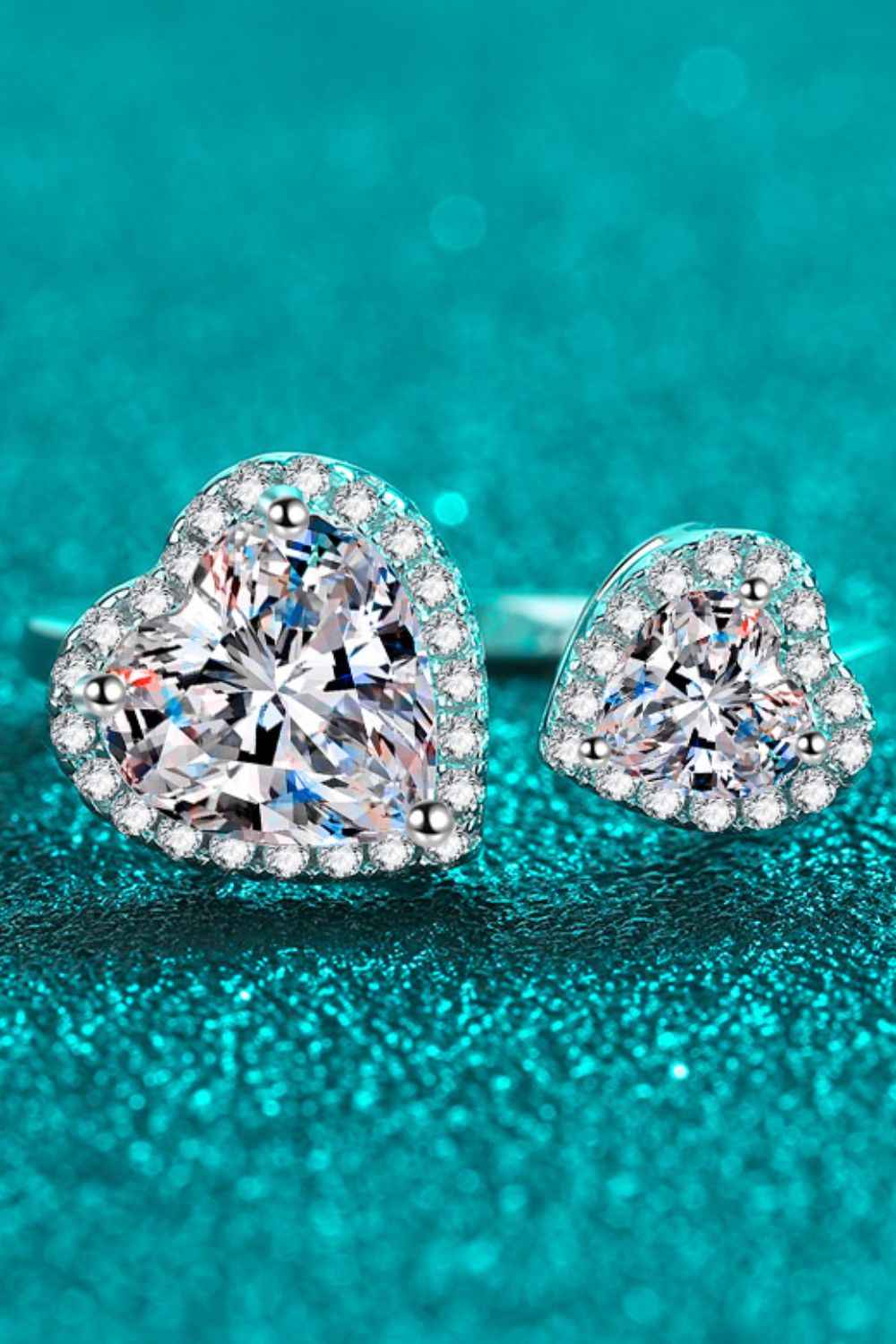Romantic Heart Moissanite Jewelry