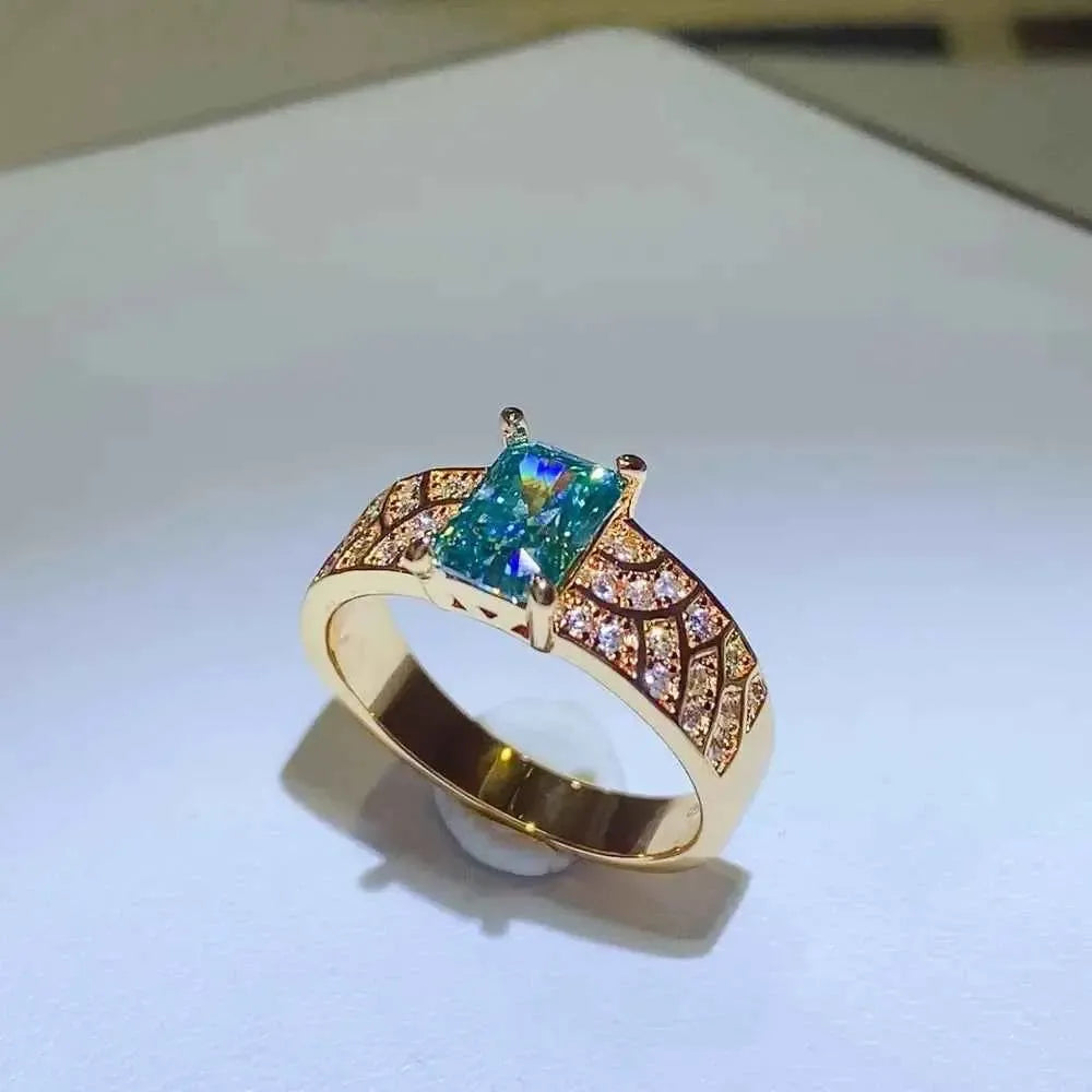 1 Carat Moissanite Ring – Pure Silver Shine