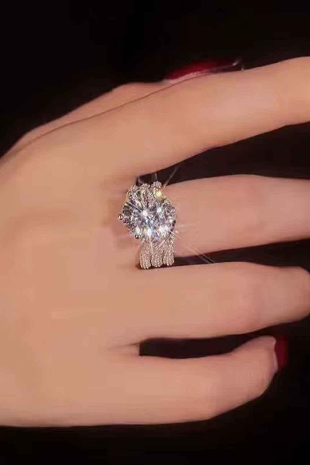 3 Carat Moissanite Layered Ring