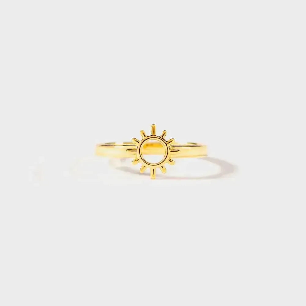 Sun Ring – 18K Gold-Plated Shine