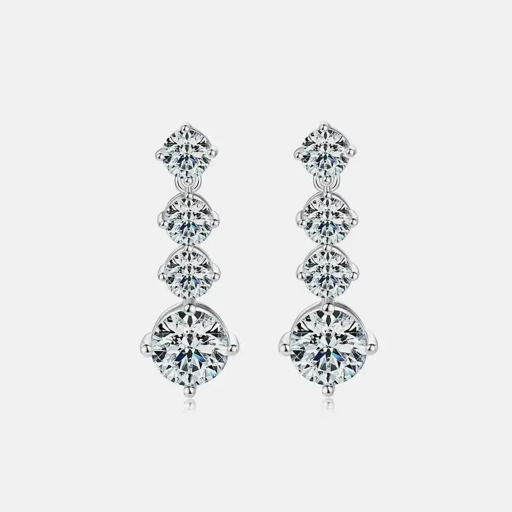 Elegant 925 Moissanite Stud Earrings