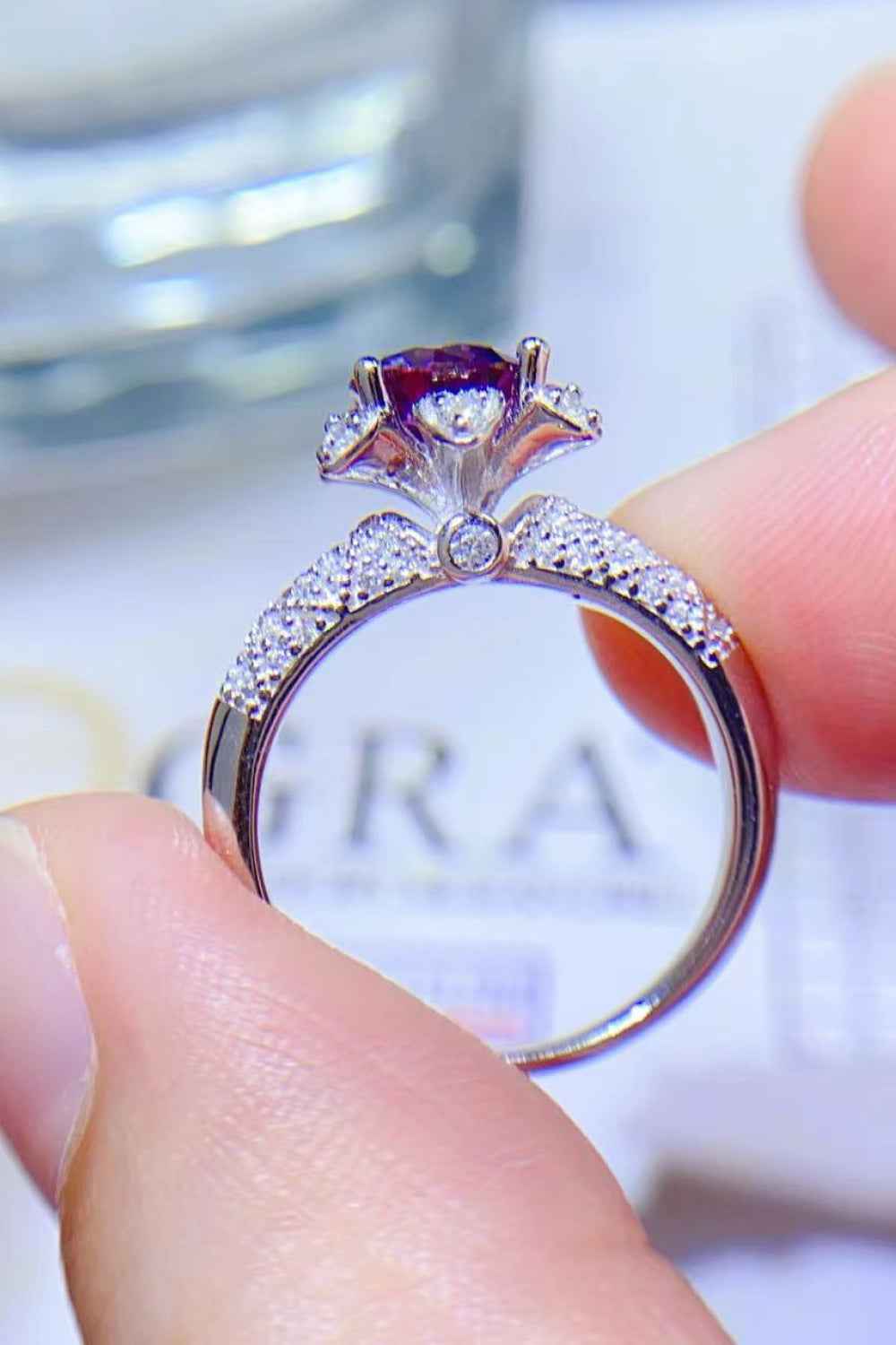 Luxury Sterling Silver Promise Ring